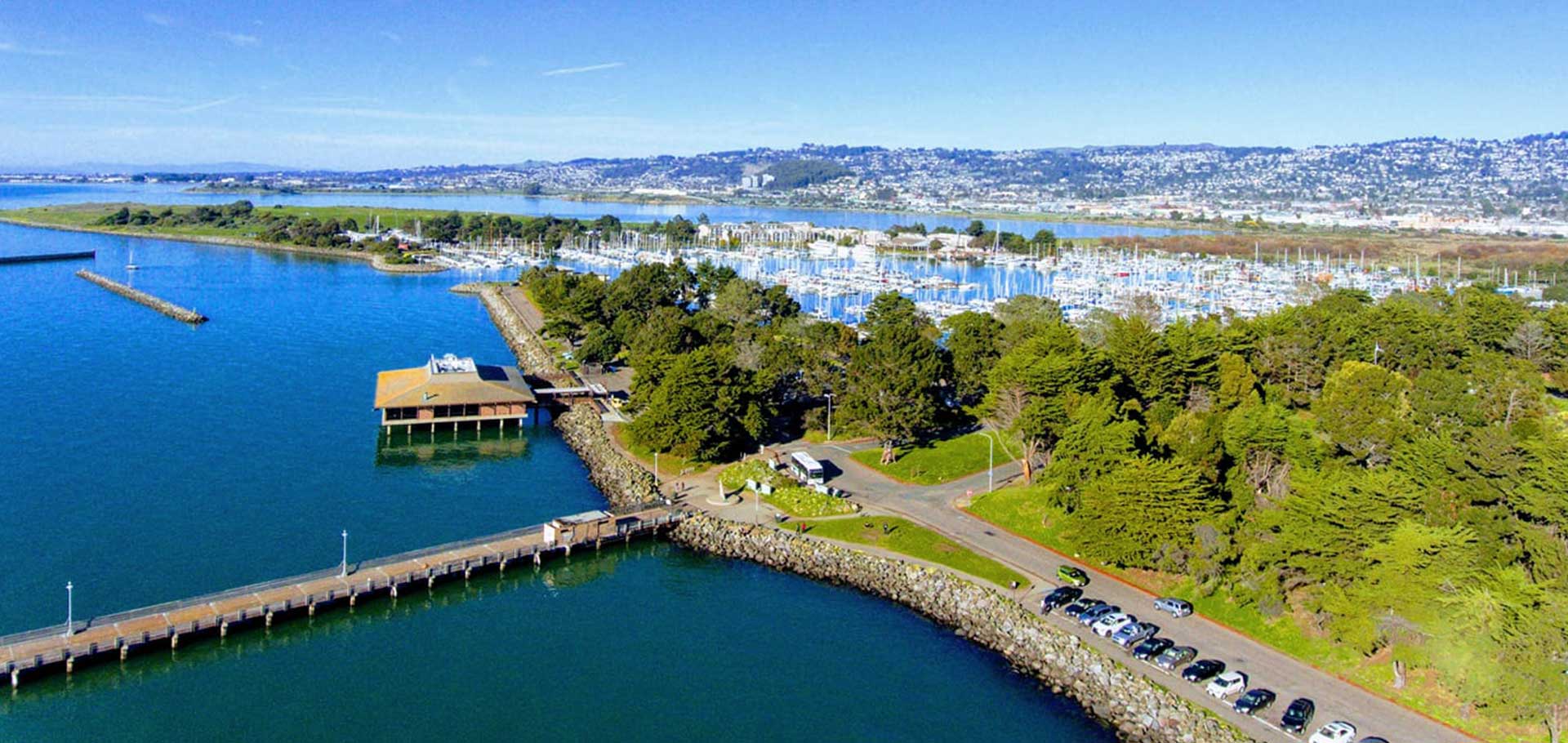 Small aerial view of Berkeley Marina